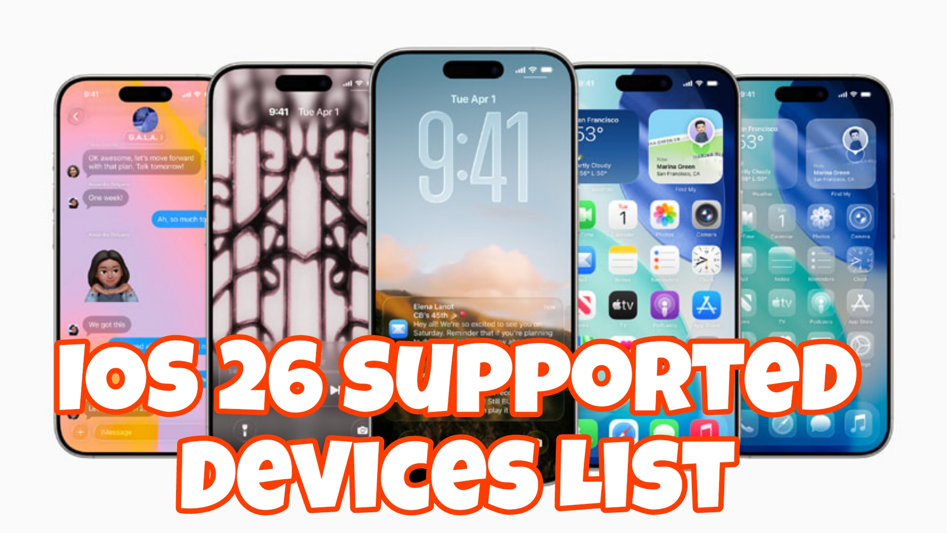 ios 26 supported devices