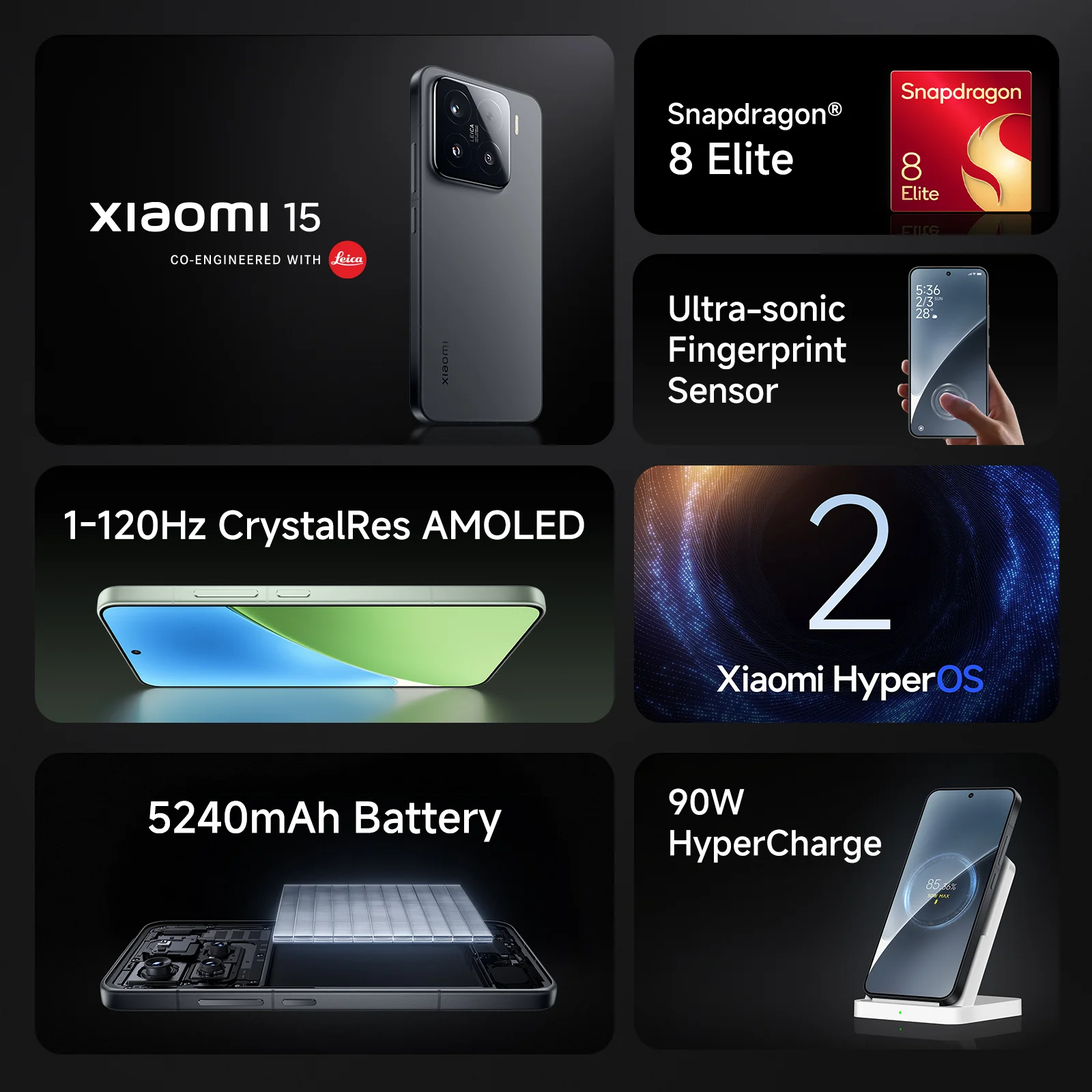  Xiaomi 15 triple camera, Xiaomi 15 in mint green, Xiaomi 15 vs 15 Ultra comparison
